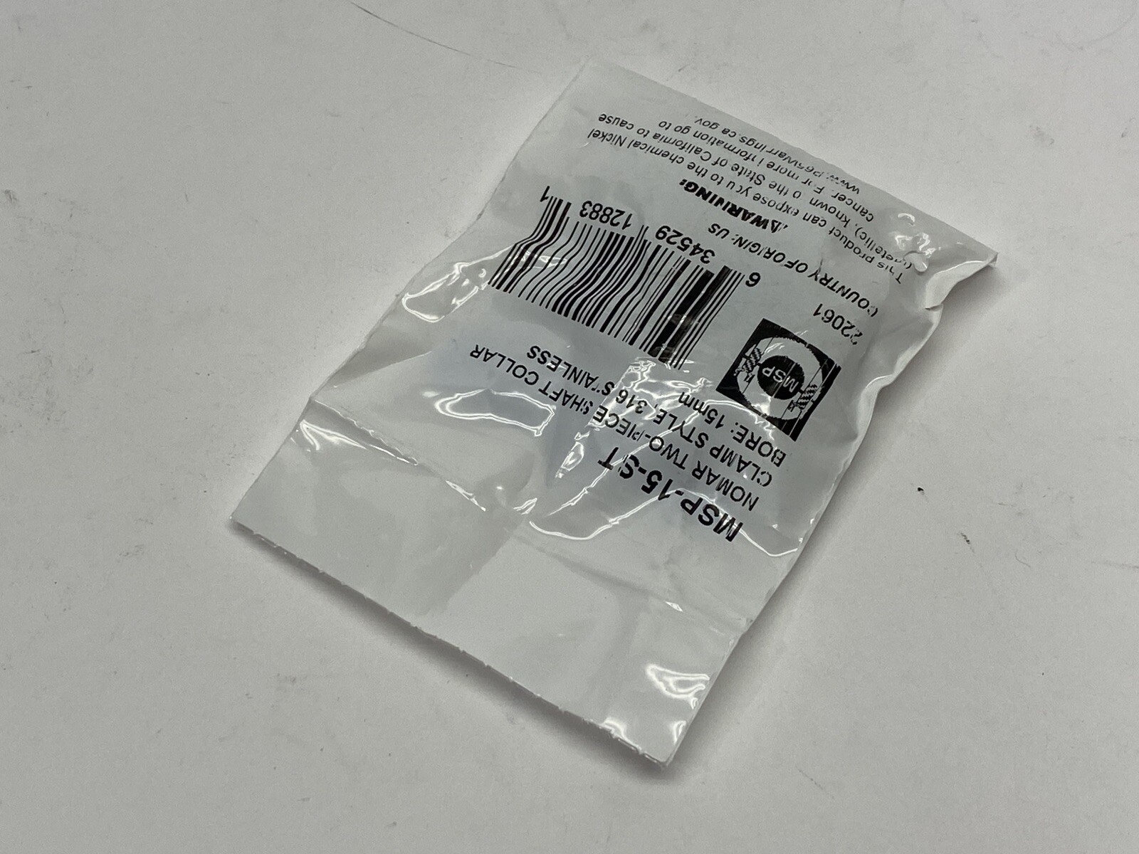 Ruland MSP-15-ST 15mm Two-Piece Shaft Collar 34mm OD 13mm Width