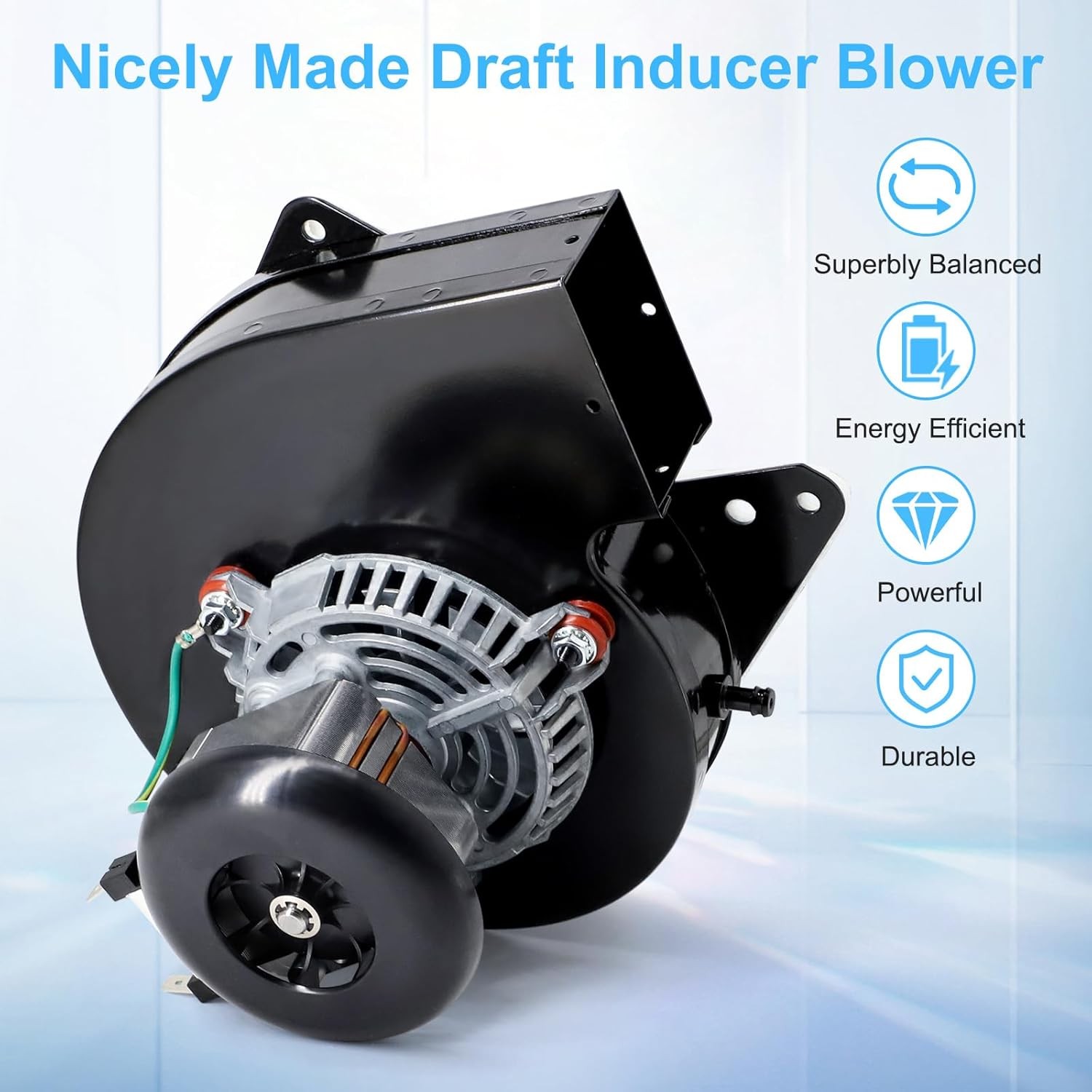 Furnace Draft Inducer Blower Fan Motor for Jakel J238-112-11128, J238-112-11258