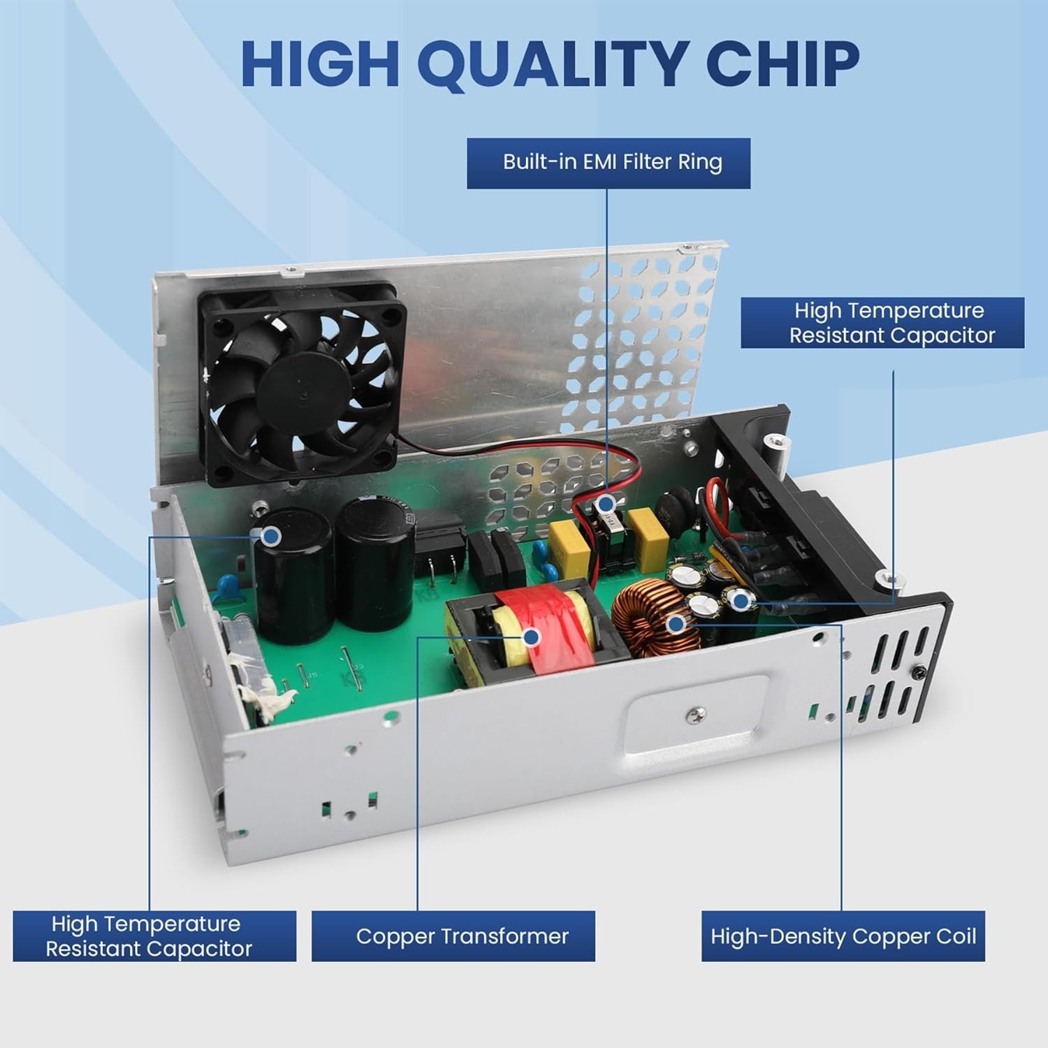«New Version 110V AC to 12V DC Converter Power Supply, AC to DC Converter 12V 50