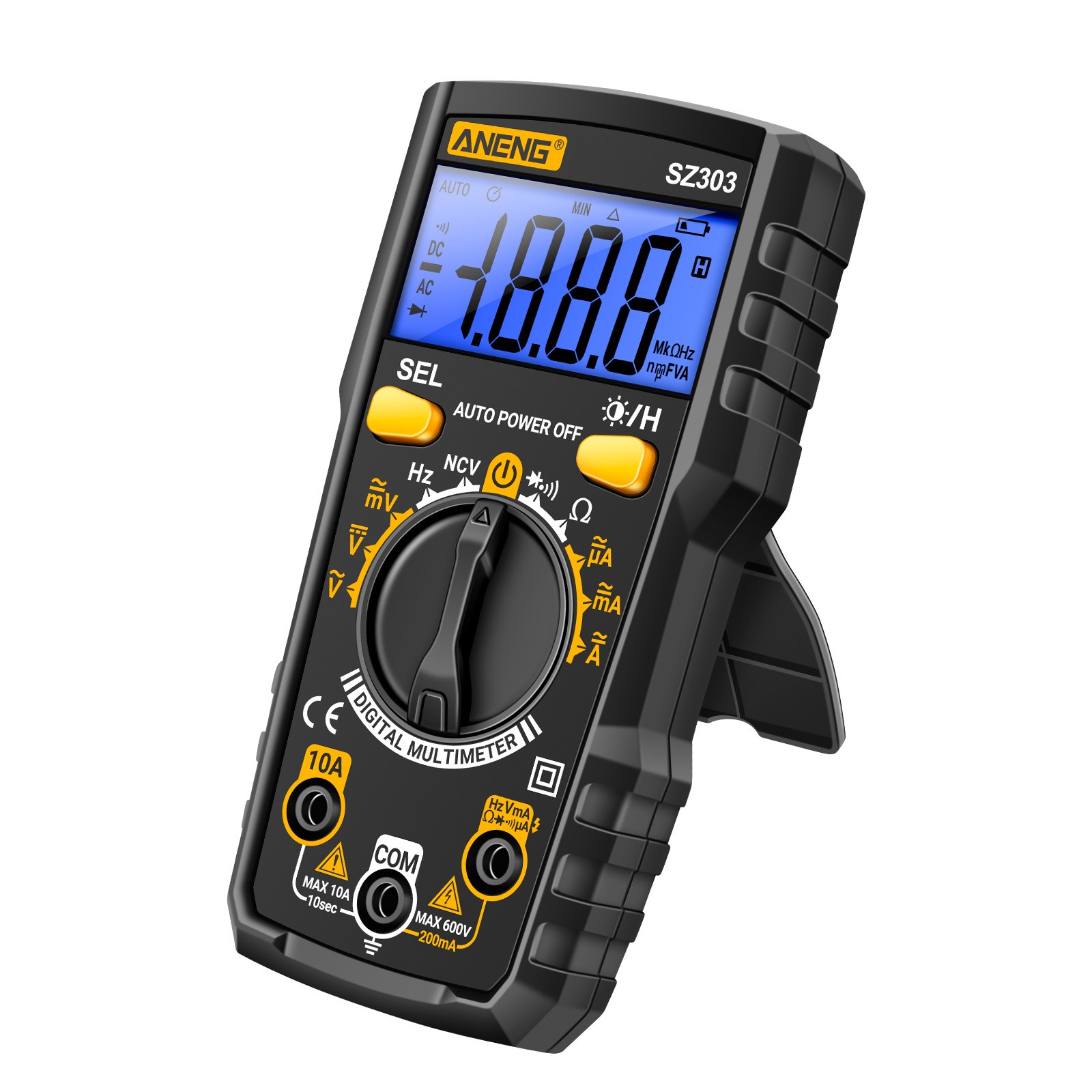 SZ303 Multimeter 1999 Count Digital AC/DC Voltage Current Resistance IUSO