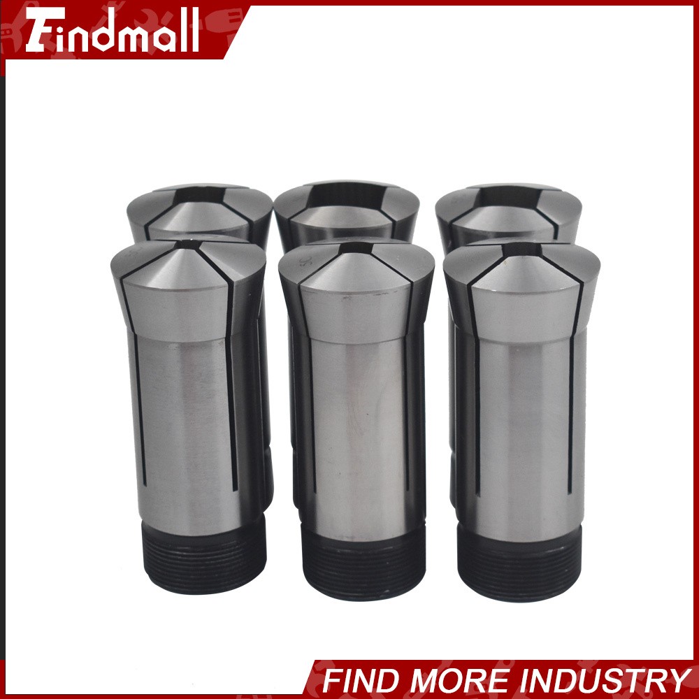 New 6× 5C Square Collet Set 1/4″,5/16″,3/8″,1/2″,5/8″,3/4″