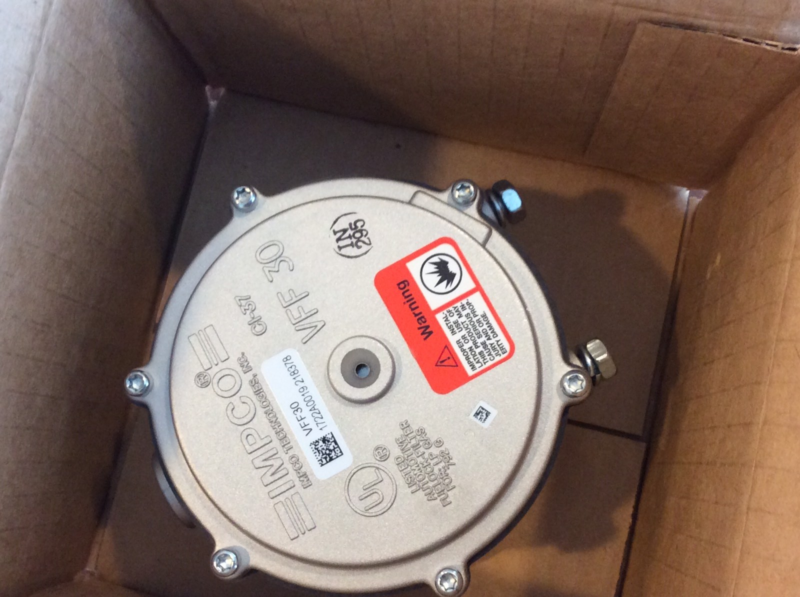 IMPCO MODEL VFF30 VACUUM FUEL LOCK off VFF30 forklift