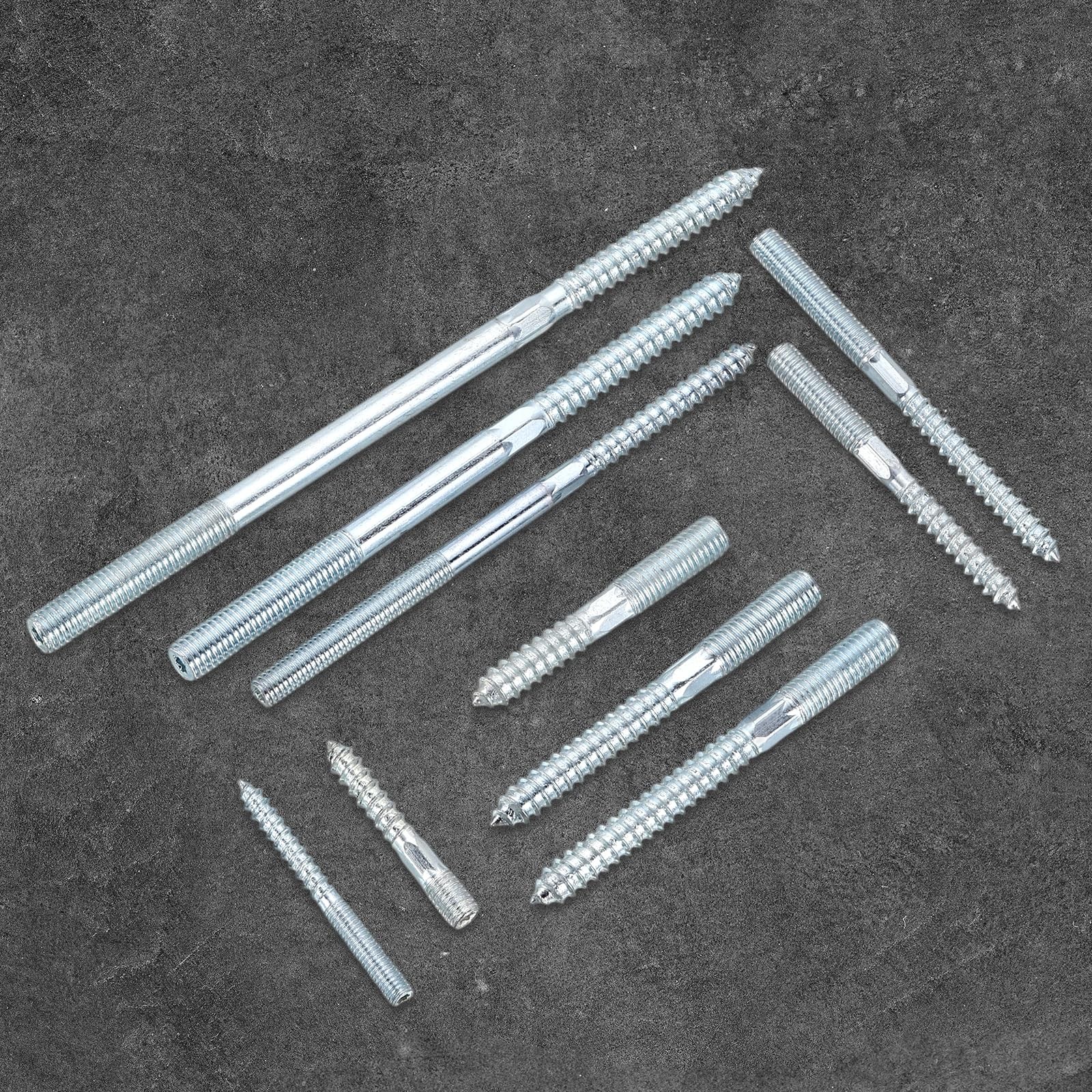 MECCANIXITY M8 Hanger Bolts, 3.54″90mm Length Double Headed Hanger Bolts 0.31…