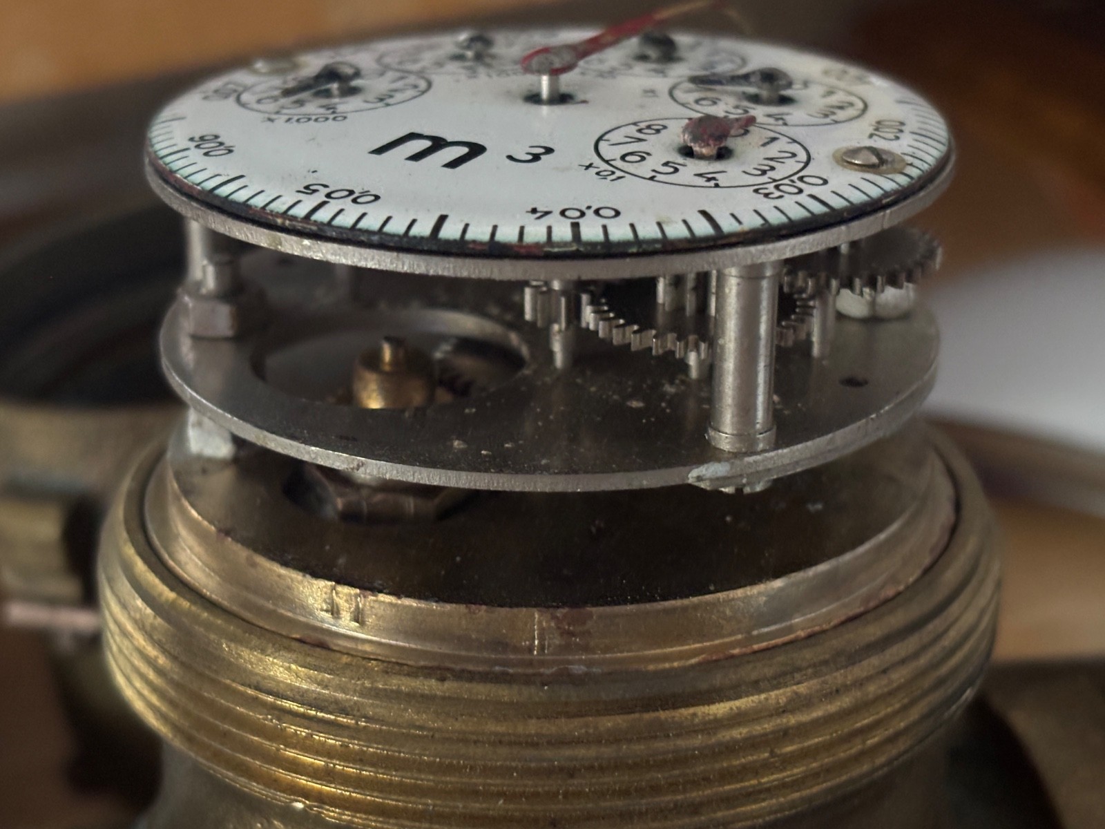 Elorriaga Tavira SOLID BRASS WATER METER SanSebastian Spain Industrial Chic 1964