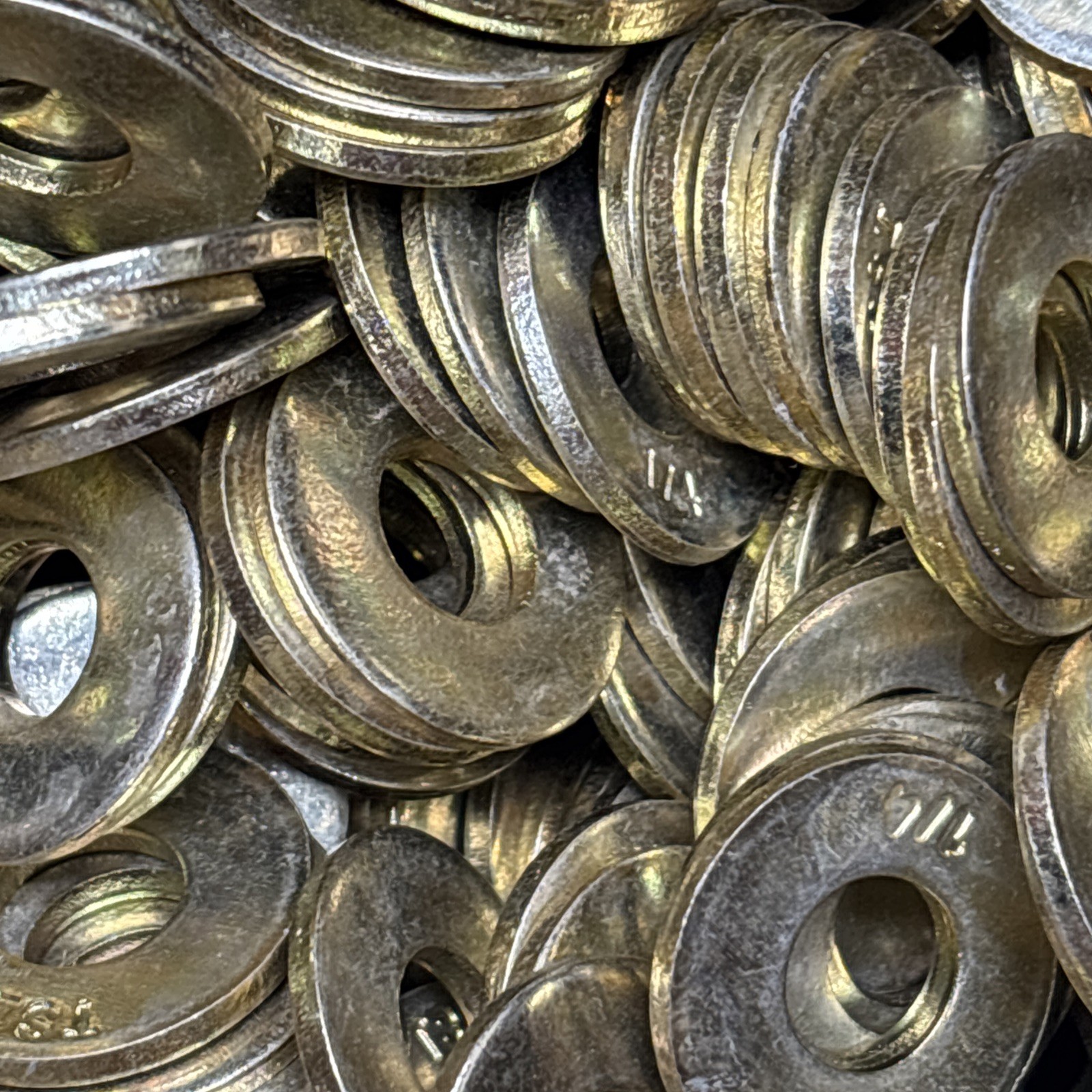 200-1/4″ Heavy USS GR 8 ZY Flat Washer, Technical Stamping Co, USA, Free US Ship