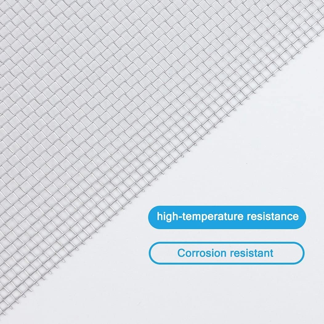 4 Pack – 304 Stainless Steel Woven Wire Mesh Screen, Air Vent Mesh, 11.8“ X 8…