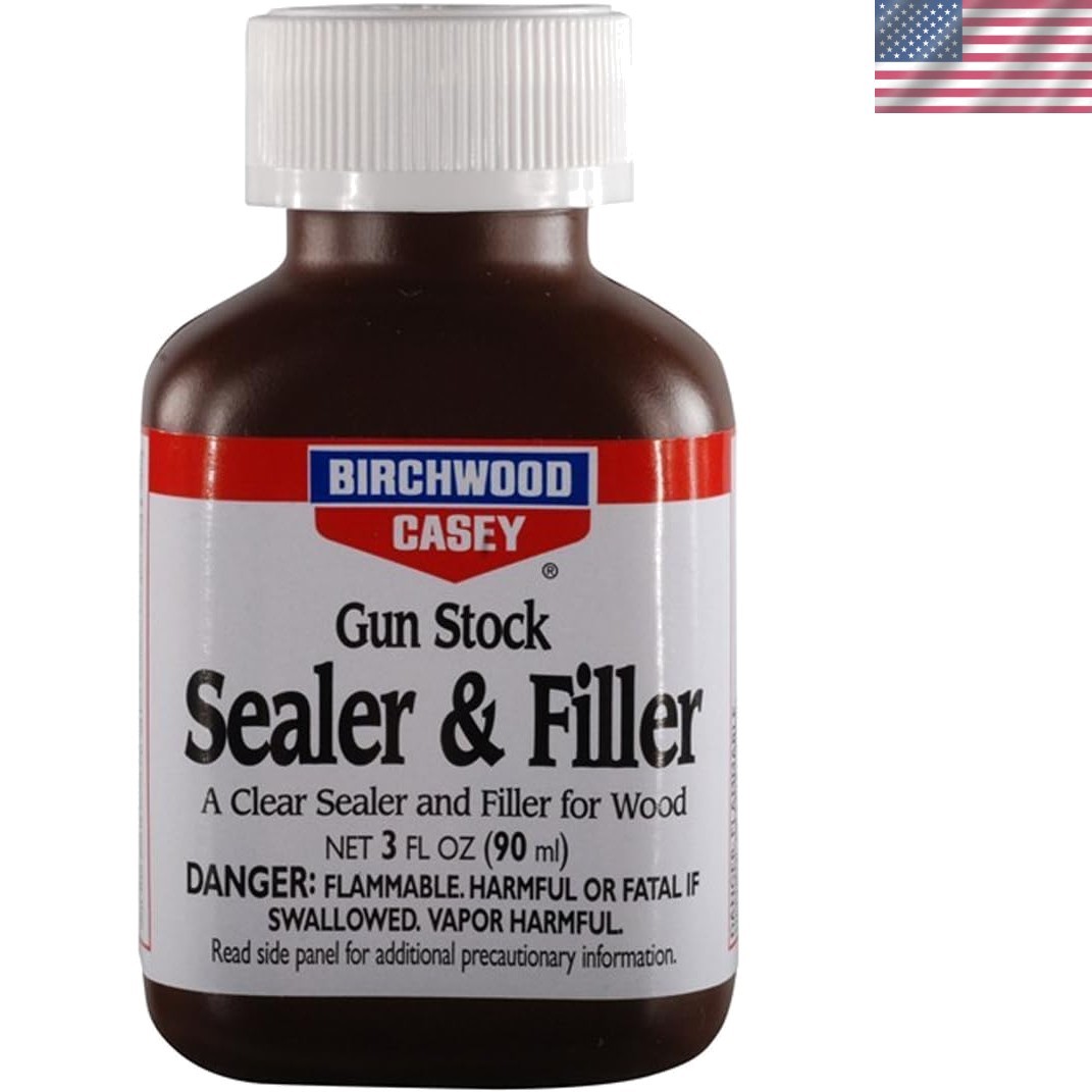 Gun Stock Filler & Sealer – 3 OZ Clear, Fast-Drying Protection for Wood Stocks