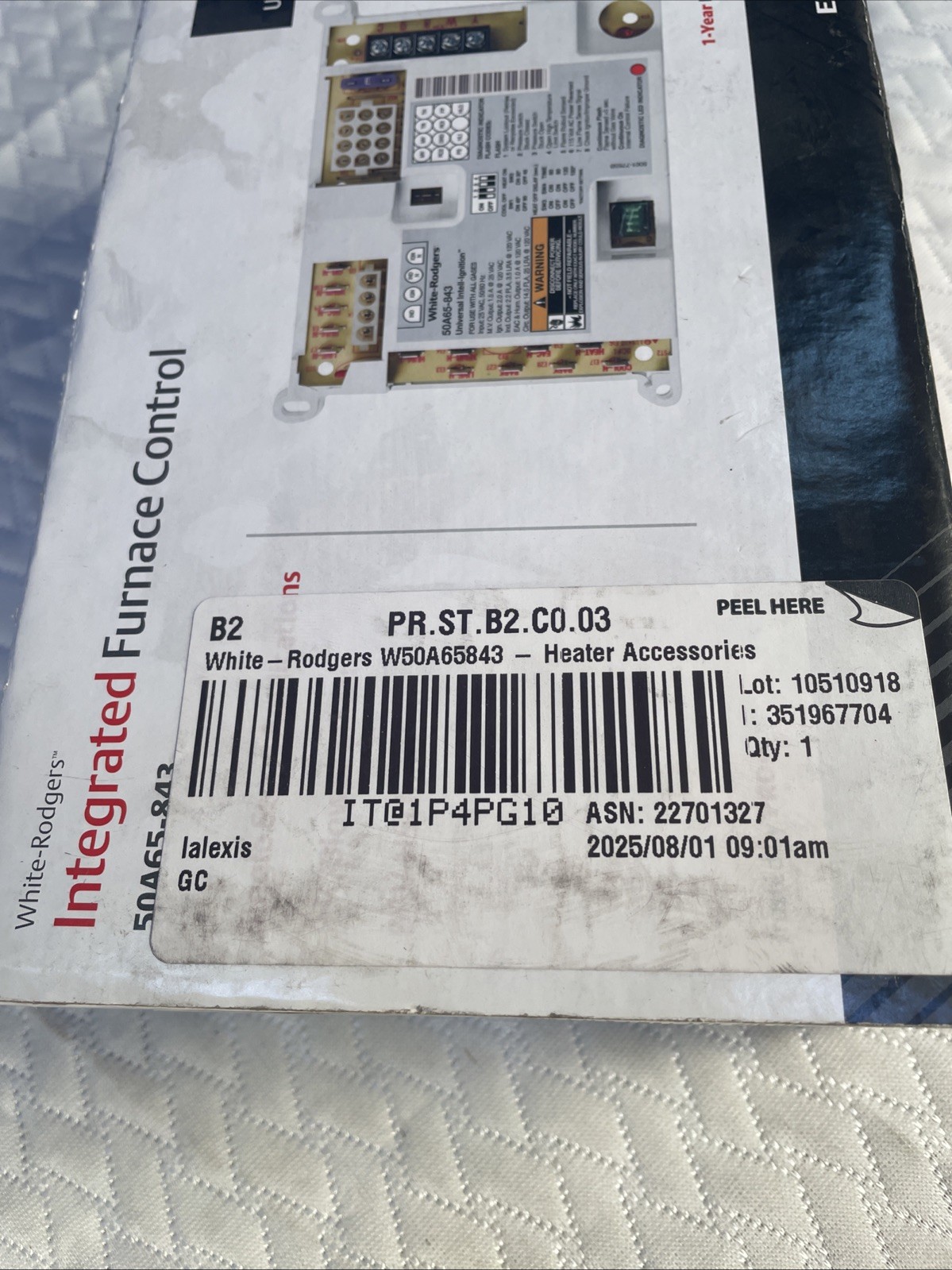 White Rodgers 50A55-843 Universal Integrated Furnace Control
