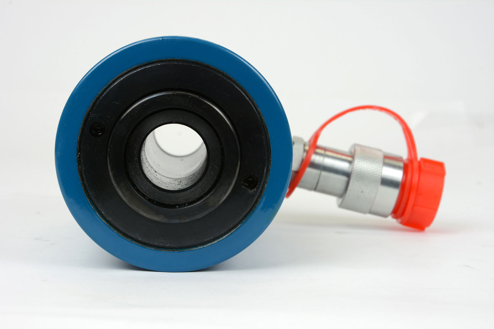 TEMCo Hollow Hydraulic Cylinder Ram 20 TON 2 In Stroke 5 YEAR Warranty