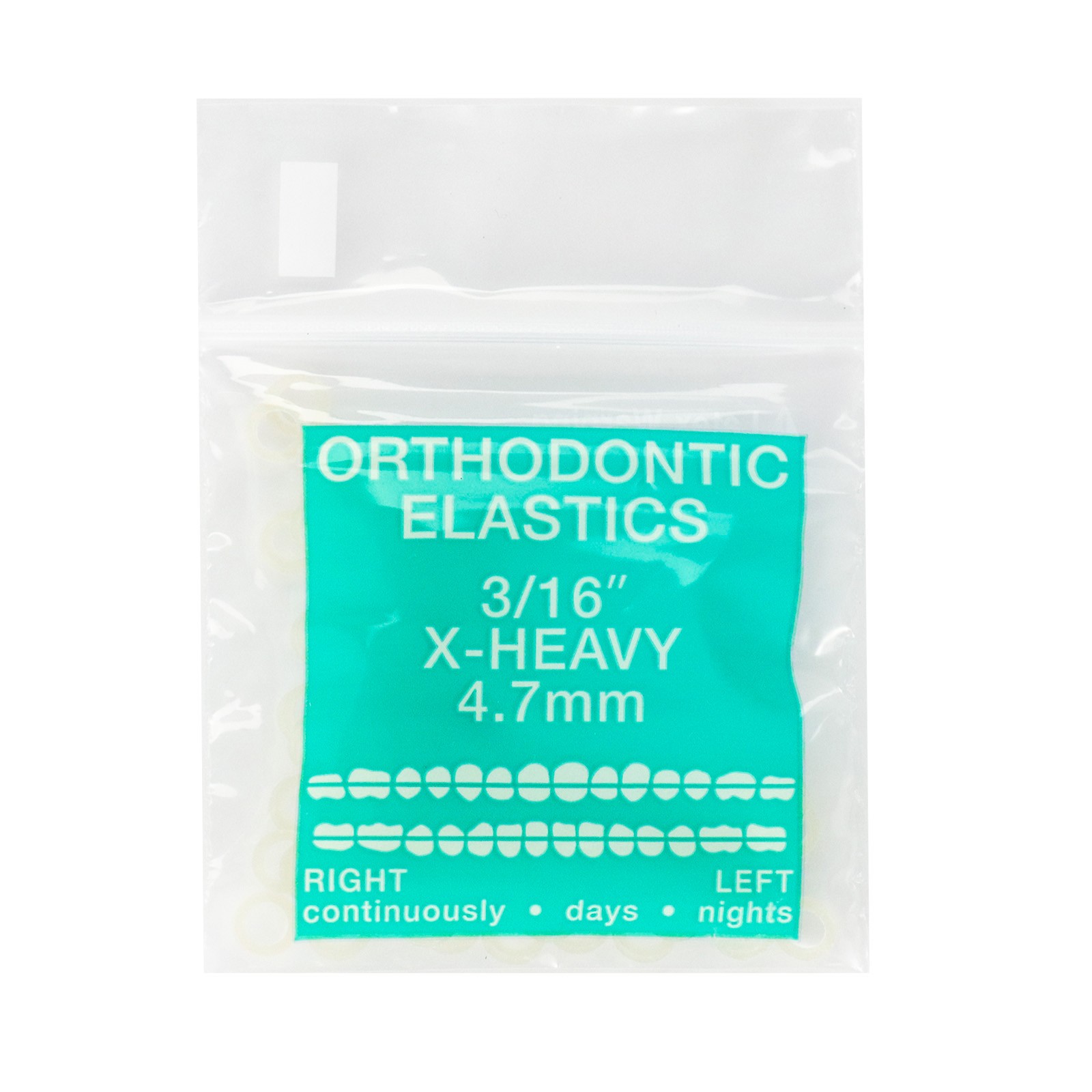 Dental Ortho Elastics Latex Braces Extraoral Orthodontic Rubber Bands 100pcs/bag