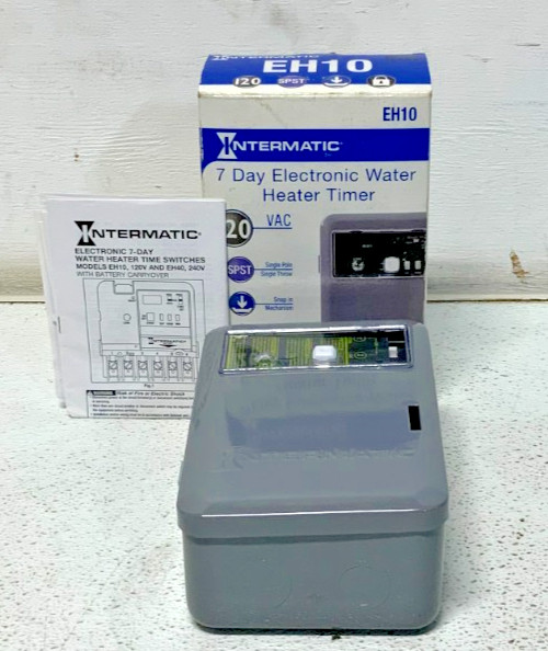 NEW Intermatic EH10 Single Phase 7 Day Electronic Water Heater Timer 45D