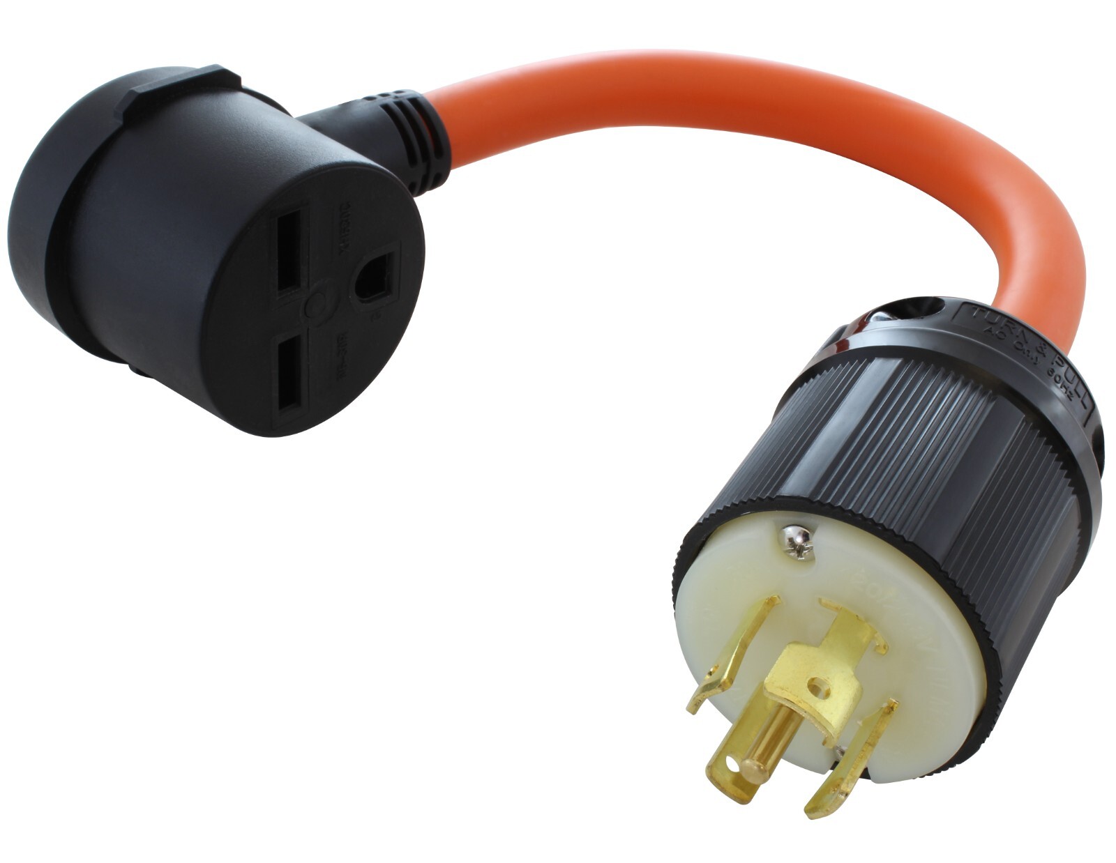 30A 120/208V NEMA L21-30P to 30A 250V NEMA 6-30R Flexible Adapter by AC WORKS®