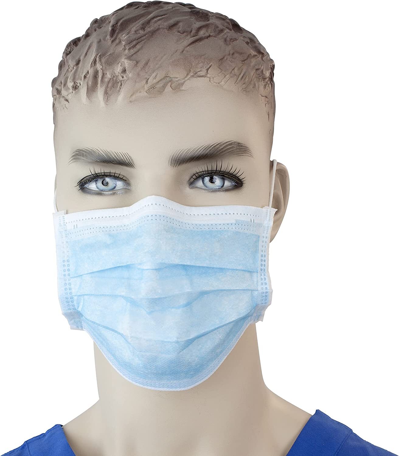 Dynarex 2201 Procedure Face Mask with Ear Loop Blue (Box of 50)