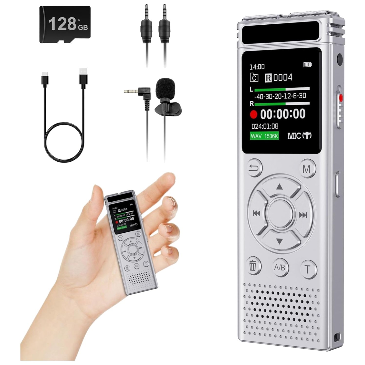 Lectures Meetings Interviews Recorder Silver
