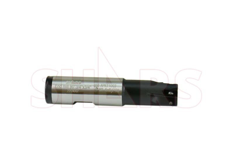 Shars 3/4″ 3 FL 90° Indexable End Mill W/Certificate +5pc APKT Insert ![