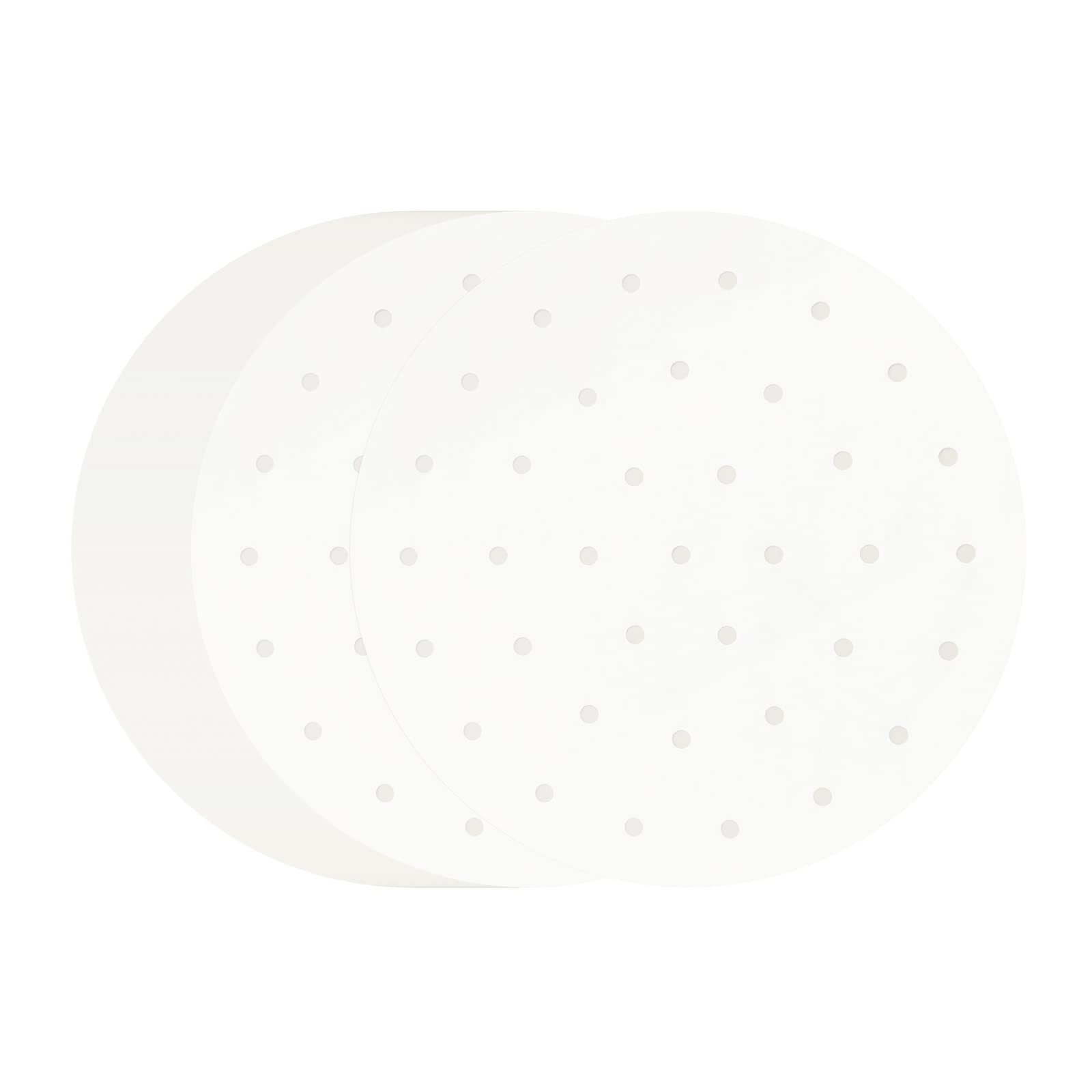 100 PCS Bamboo Steamer Liner, 10″ 10 inch x10 x 0.01 inch, [‘White’]