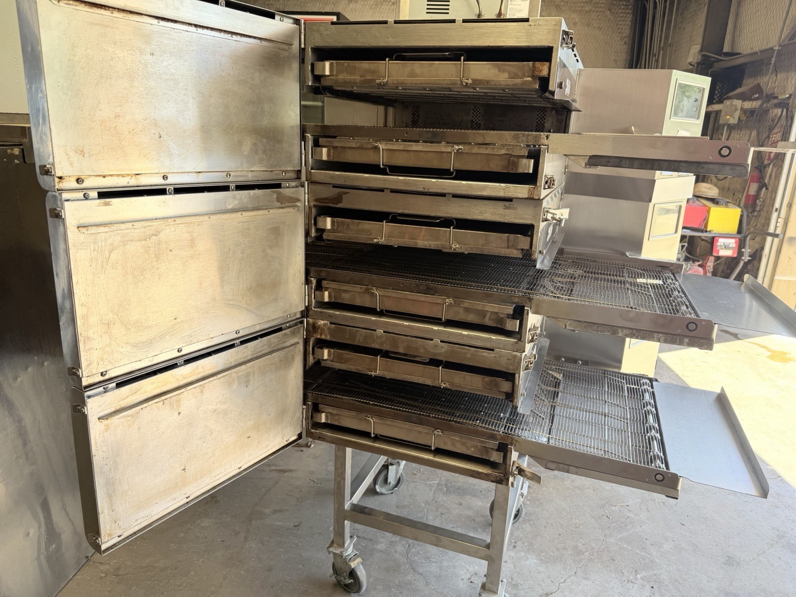 2024 TURBOCHEF HHC2020 TRIPLE STACK ELECTRIC CONVEYOR PIZZA OVEN. WORKS GREAT!