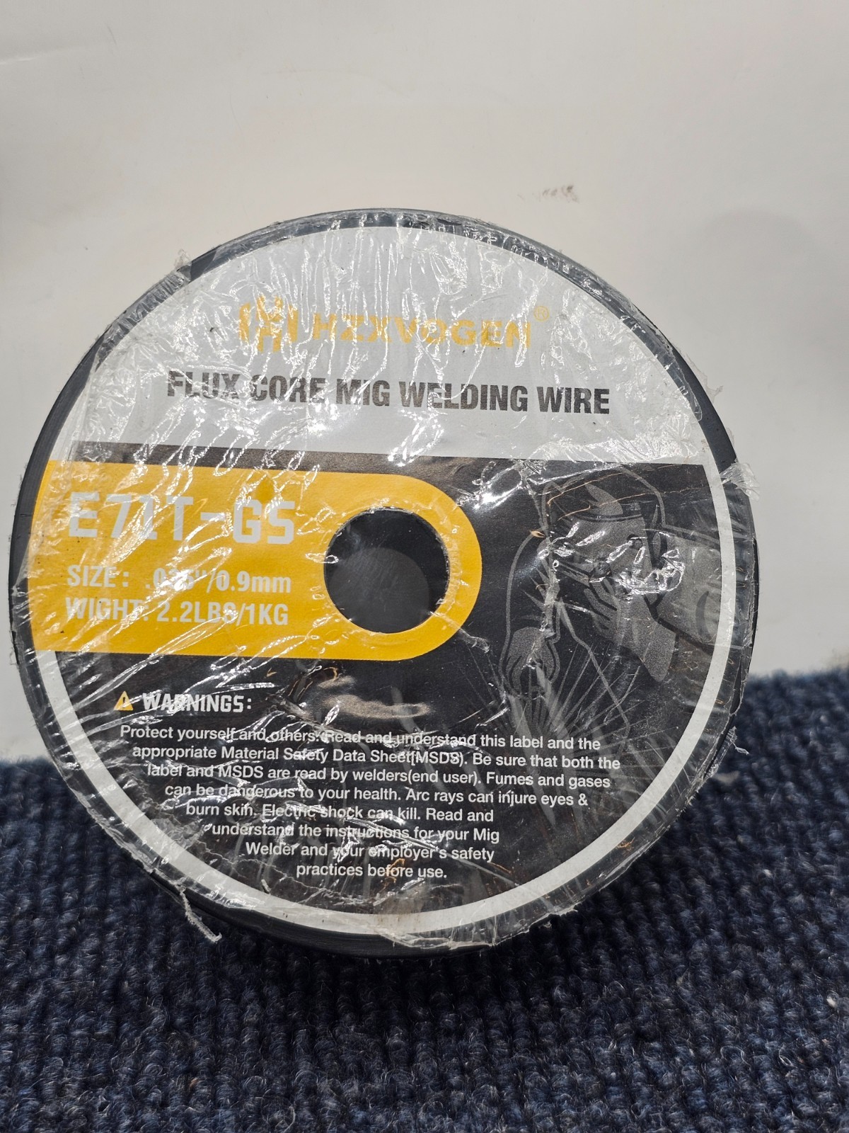 HZXVOGEN E71T-GS .035-inch Flux Core MIG Welding Wire 2.2 lbs / 1kg