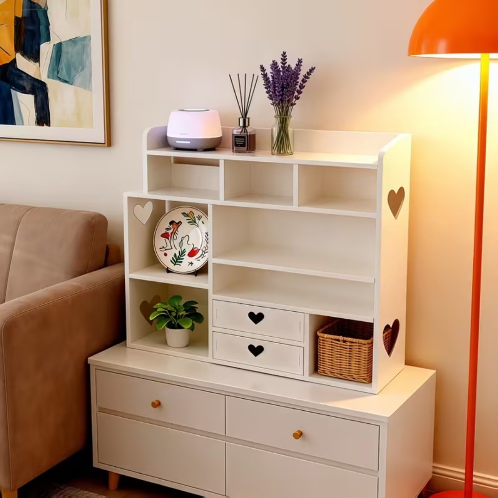 Double Layer Desk Organizer with Drawer