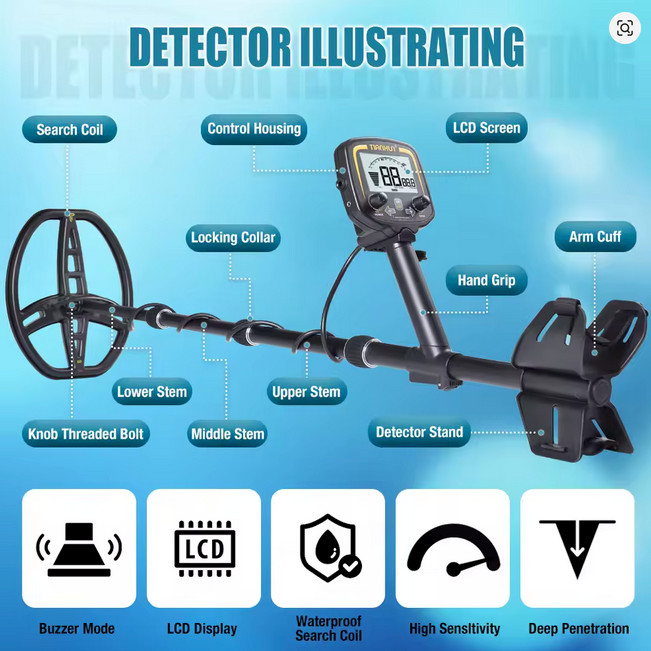 TIANXUN TX 850M Pro Metal Detector, Very Sensitive, Discrimination, Ground Grab