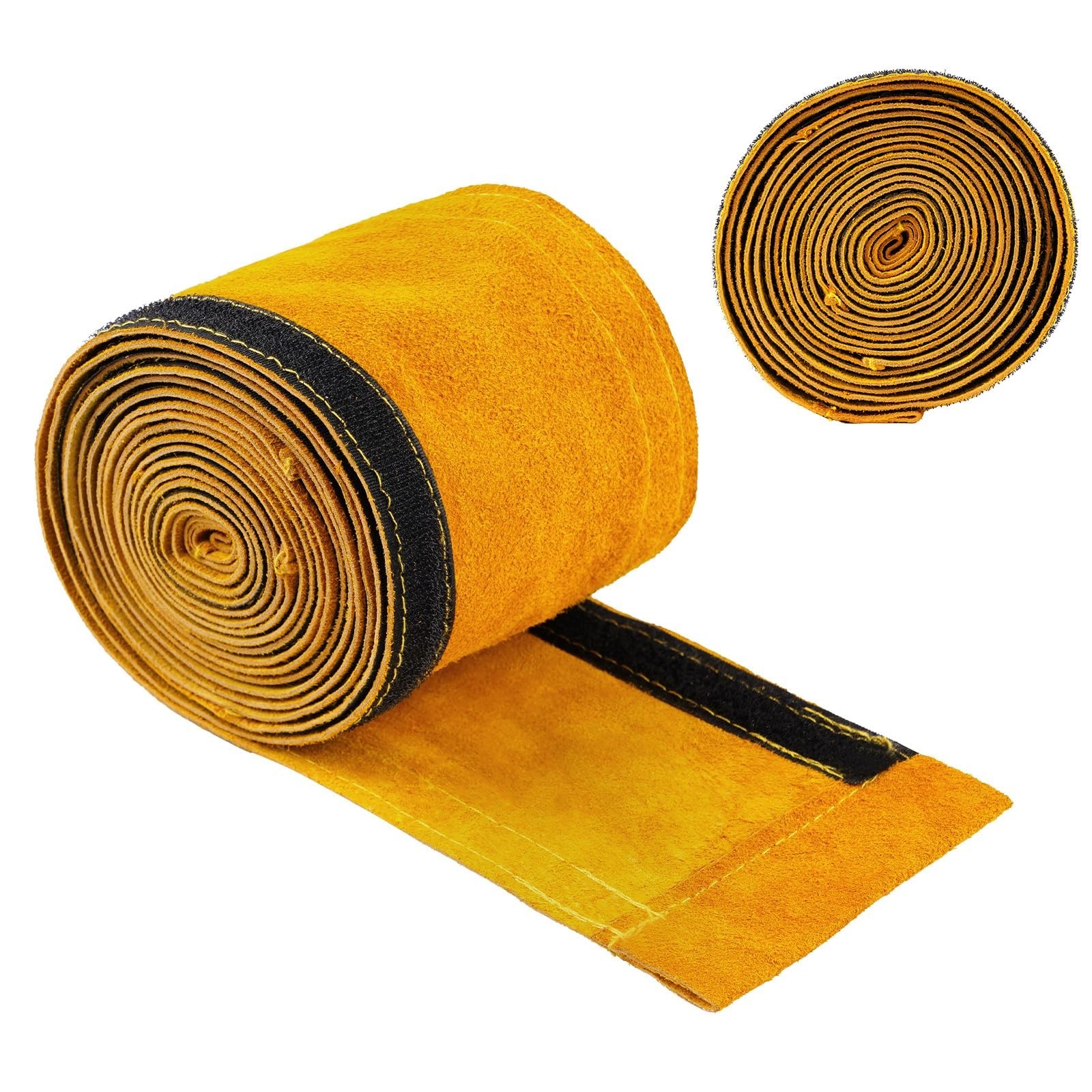 25ft TIG Welding Torch Cable Cover, Flame Retardant Cowhide Leather Cover For…
