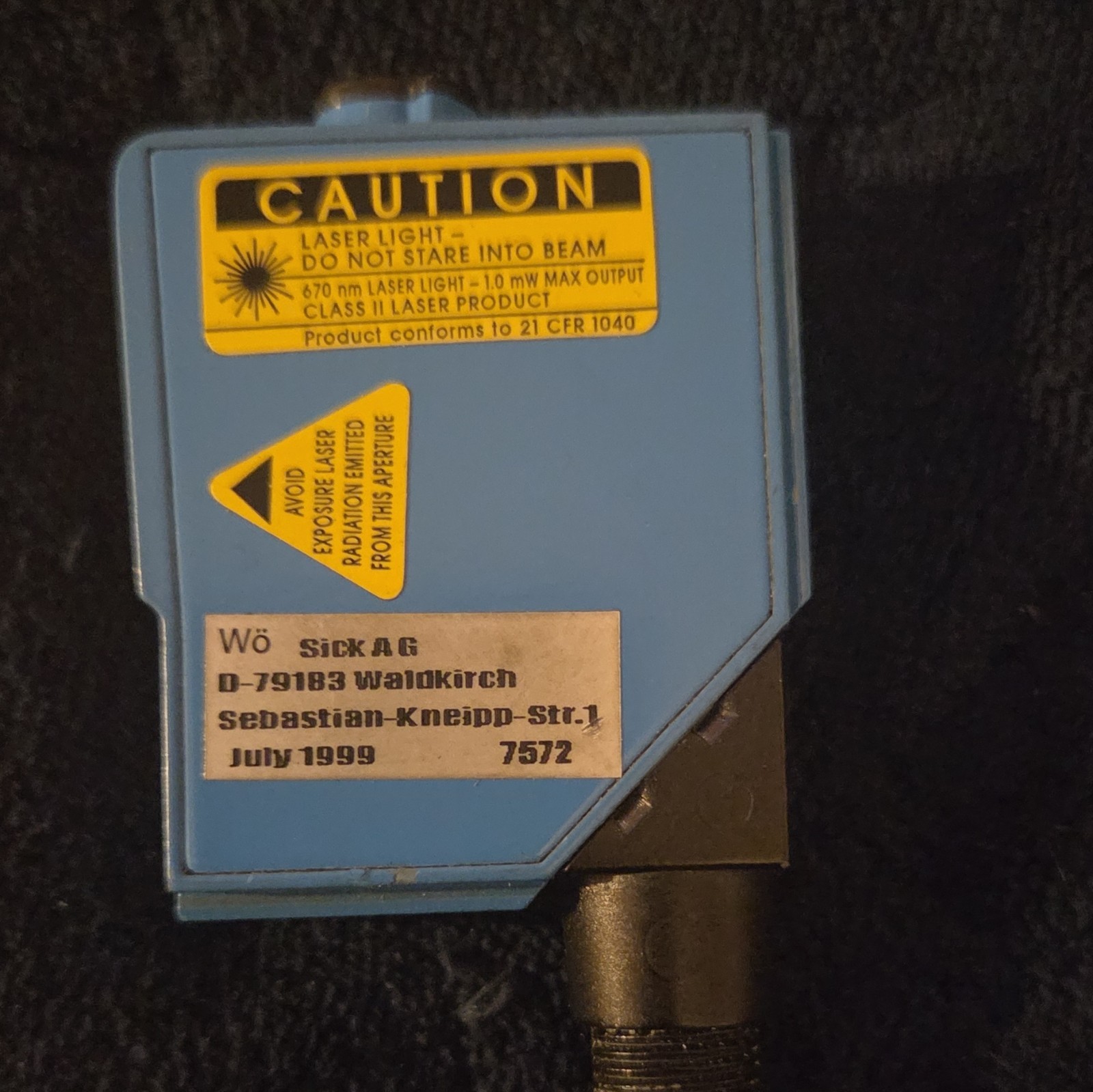 SICK WS12L-D4381S05 Photoelectric Laser Sensor 10-30V DC Digital SPST