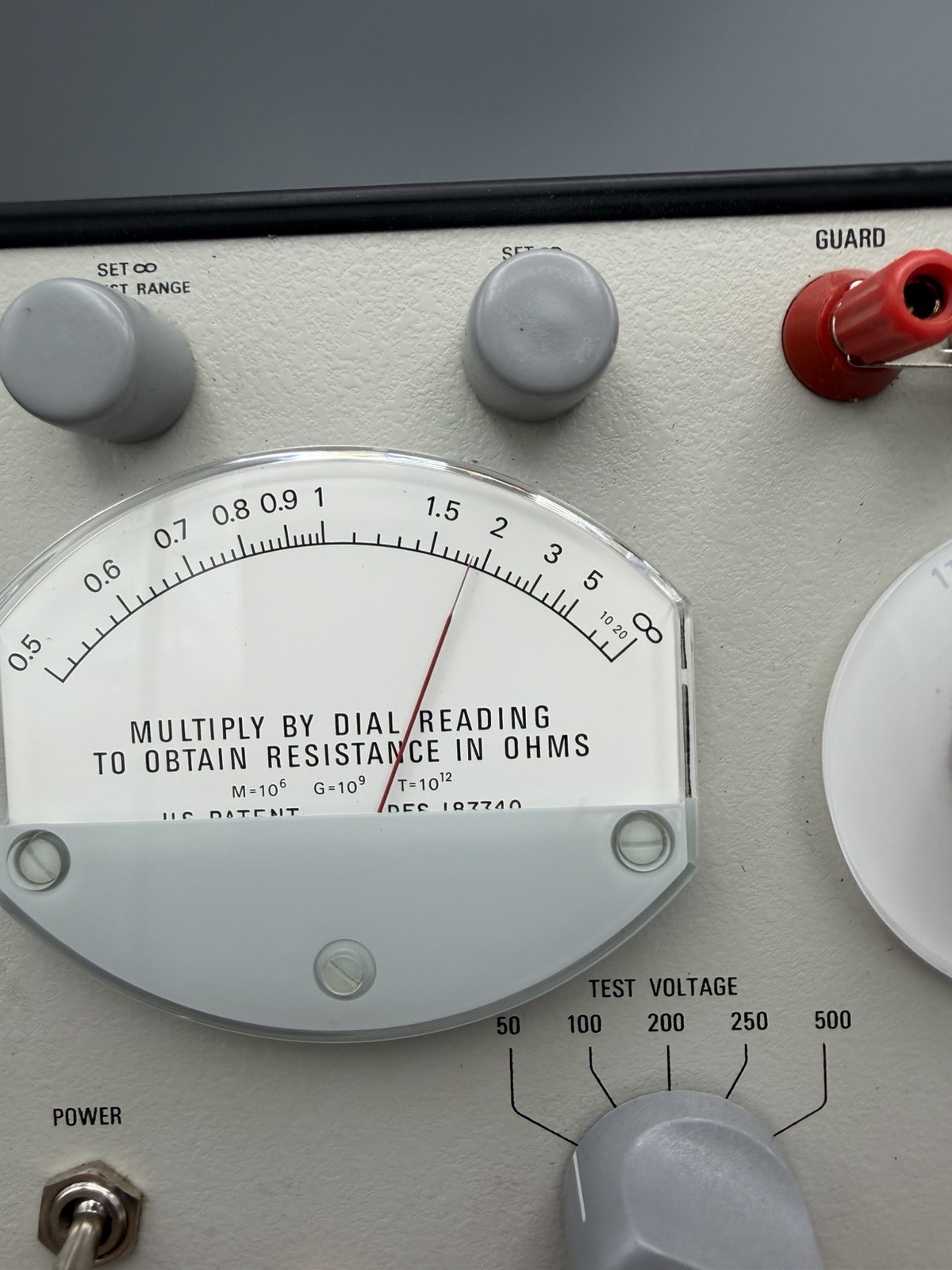 IET General Radio 1863 Megohmmeter Insulation Meter Tested Read Description