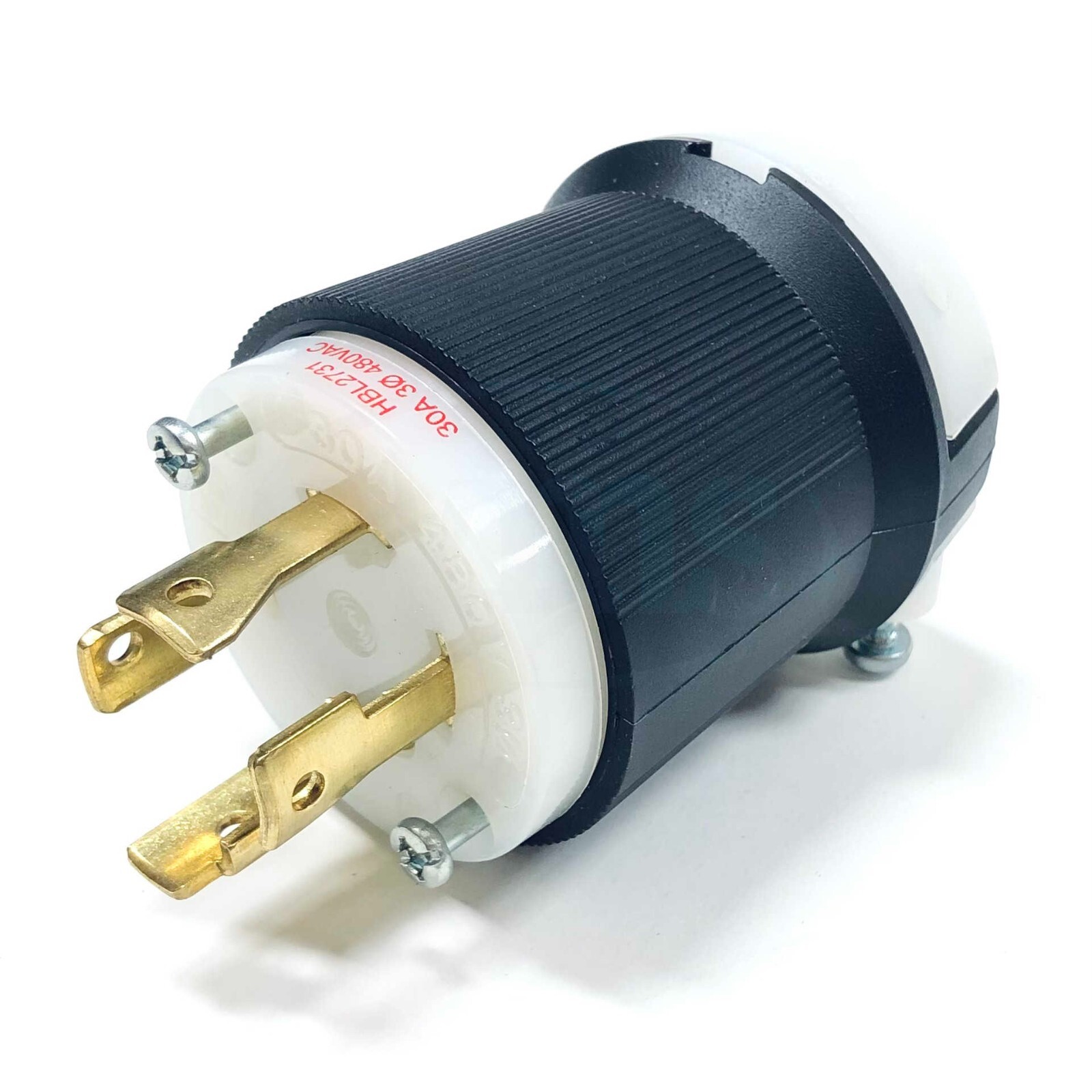 HBL2731 Hubbell InsulGrip Twist-Lock Plug 30A, 3-Phase, 480VAC, 3-Pole