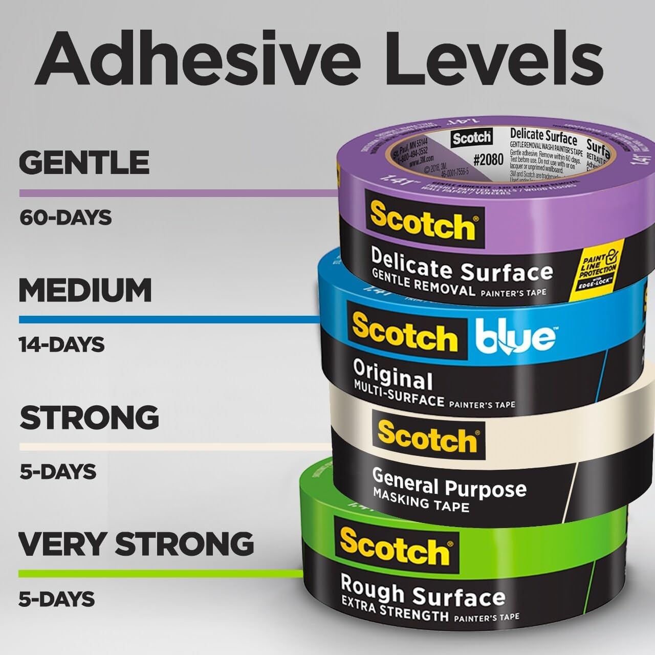 Scotch General Purpose Masking Tape, 1.88 in x 60.1 yd, 1.88″ Width, Tan
