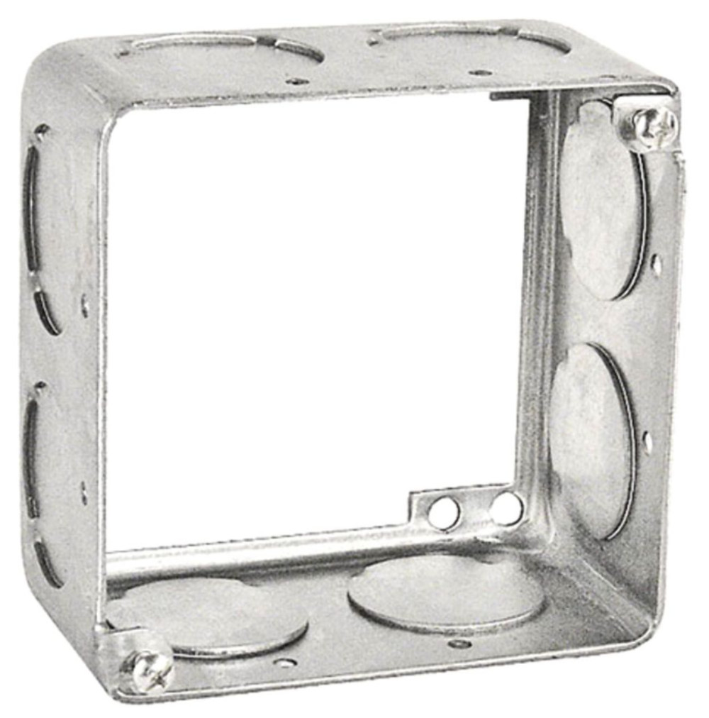 20 PK Southwire (53171-1)4″ Square Extension Ring Drawn 2-1/8″ Deep w/1″ KO’s