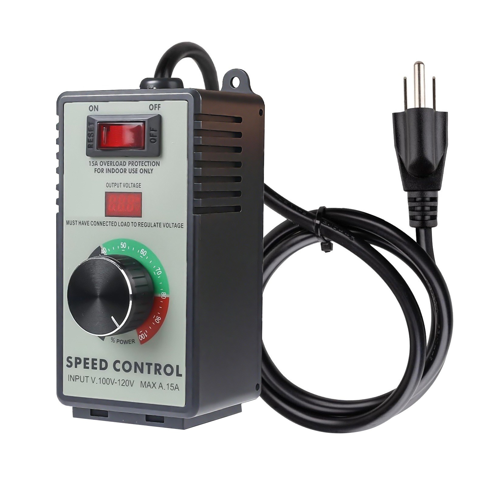Brand New 120V AC Motor Speed Controller with Overload Protection Safety Feature