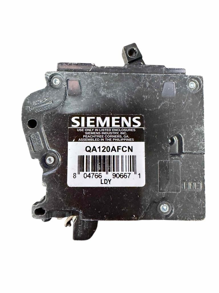 Siemens QA120AFCN 20A 1 Pole Combination Type Plug-On Neutral Circuit Breaker