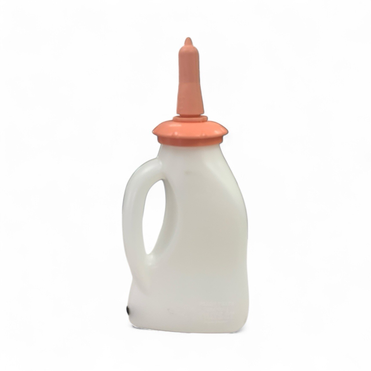 PEACH TEATS 2 QUARTS HAND HELD NURSER BOTTLE AND NIPPLE BRAND NEW