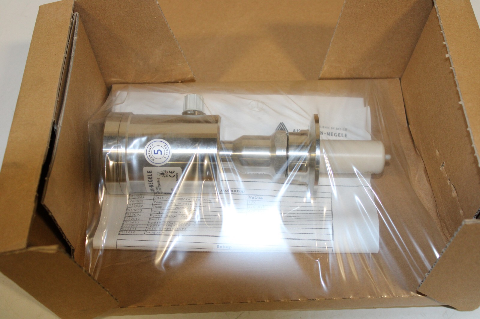 ANDERSON NEGELE ILM-4/L50/TC2/V/142/M/S/W/X CONDUCTIVITY SENSOR NEW SEALED