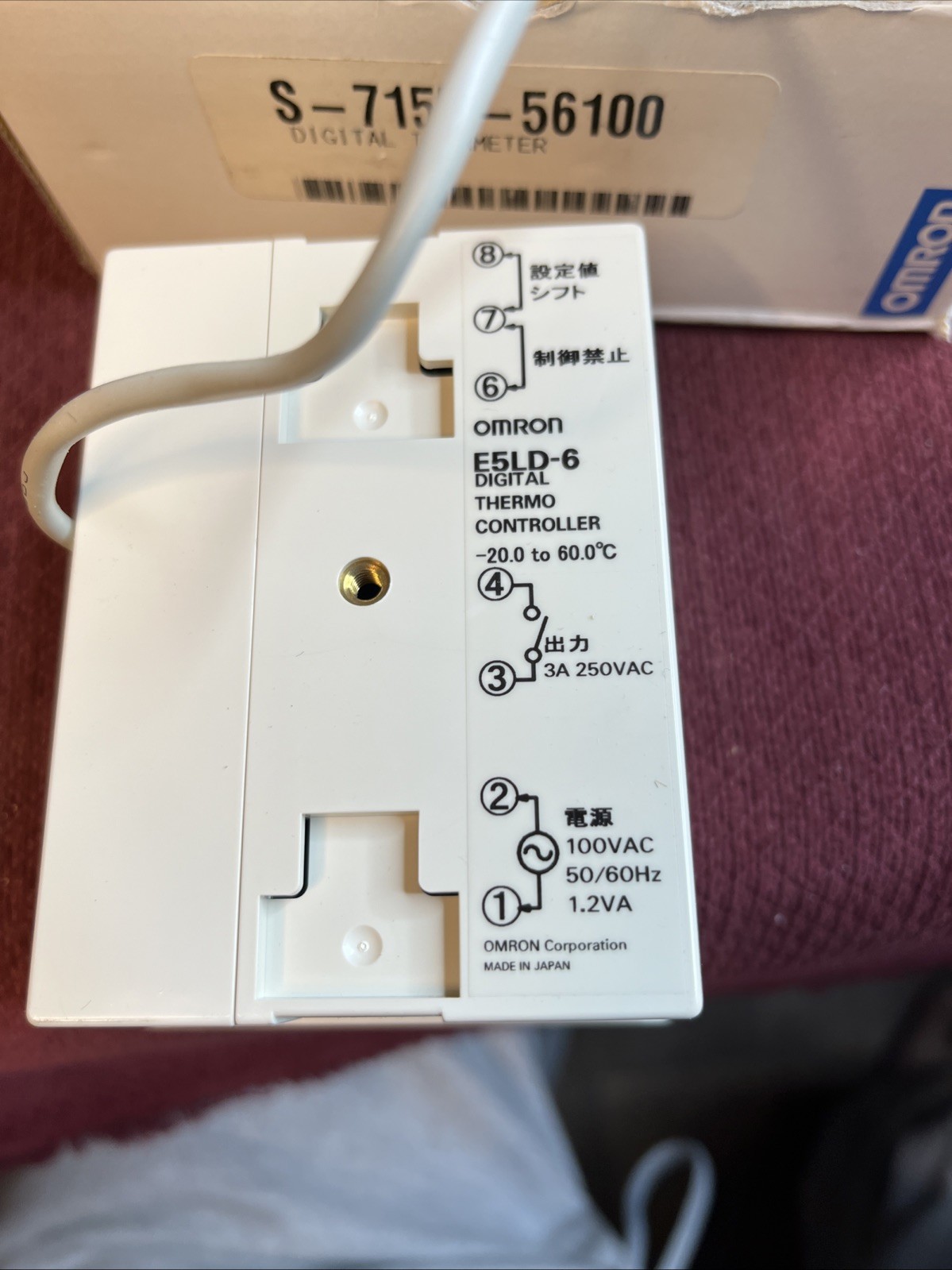 OMRON Genuine NIB E5LD-6 DIGITAL THERMOCONTROLLER RANGE -20.0 TO 60.0C