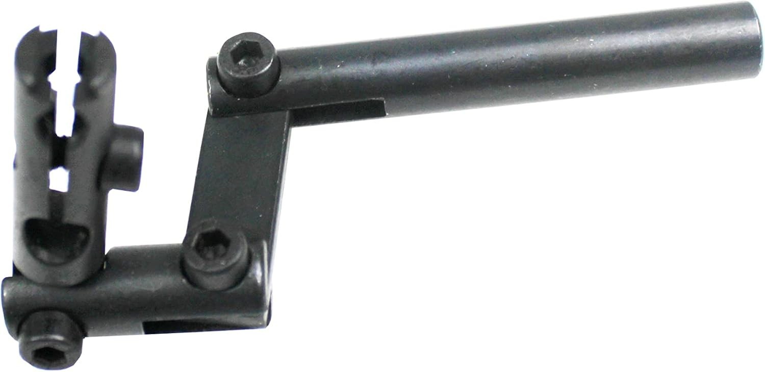 Precision Adjustable Arm Dial Indicator Holder with 3 Pivot Joints – Black Iron