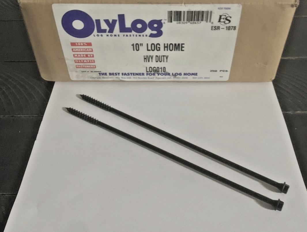 OlyLog structural wood screws 10″ with hex head 60 PCs