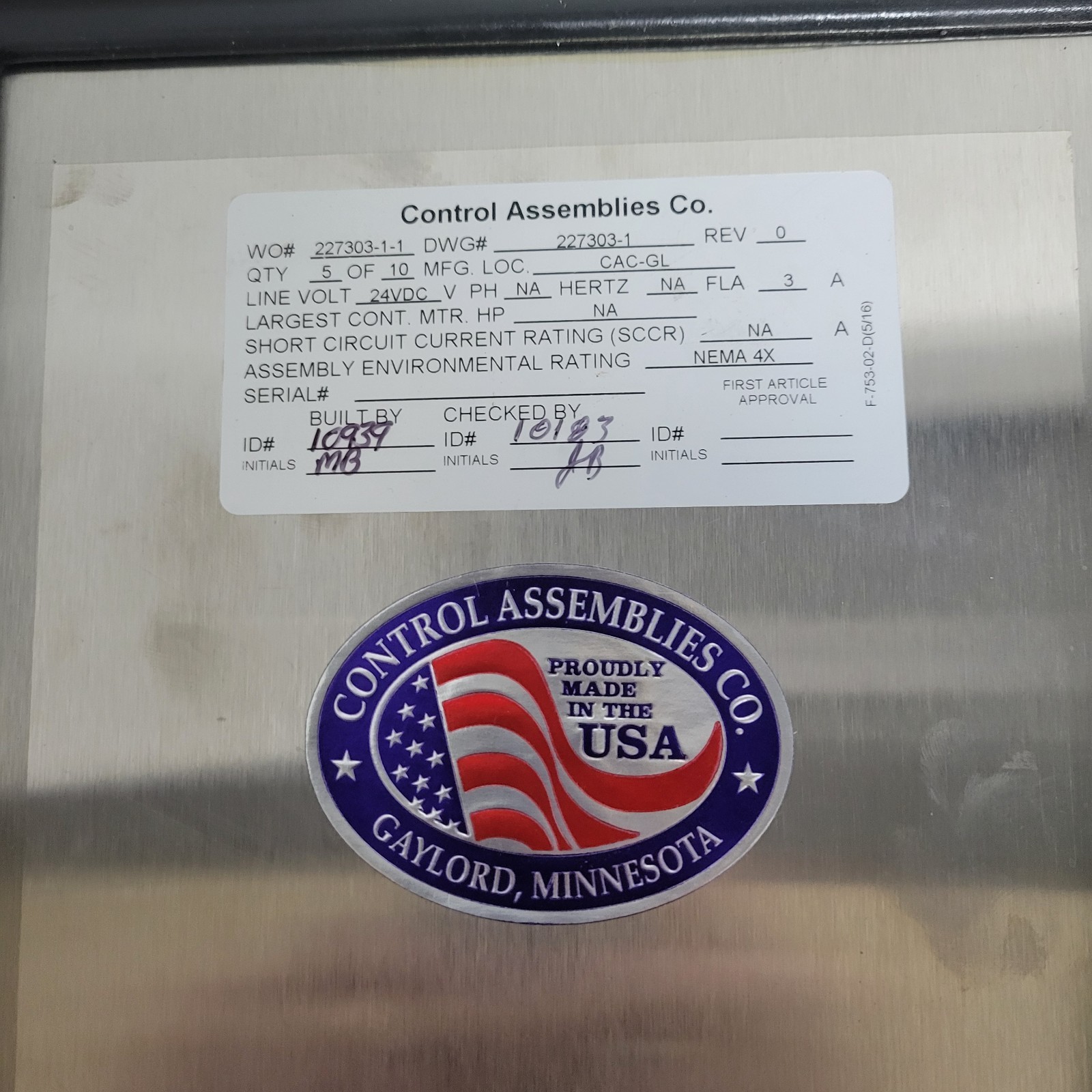 Dwyer DCT510ADC-SC Timer Control w/Saginaw SCE-1008CHNFSS Enclosure Assy (R32)