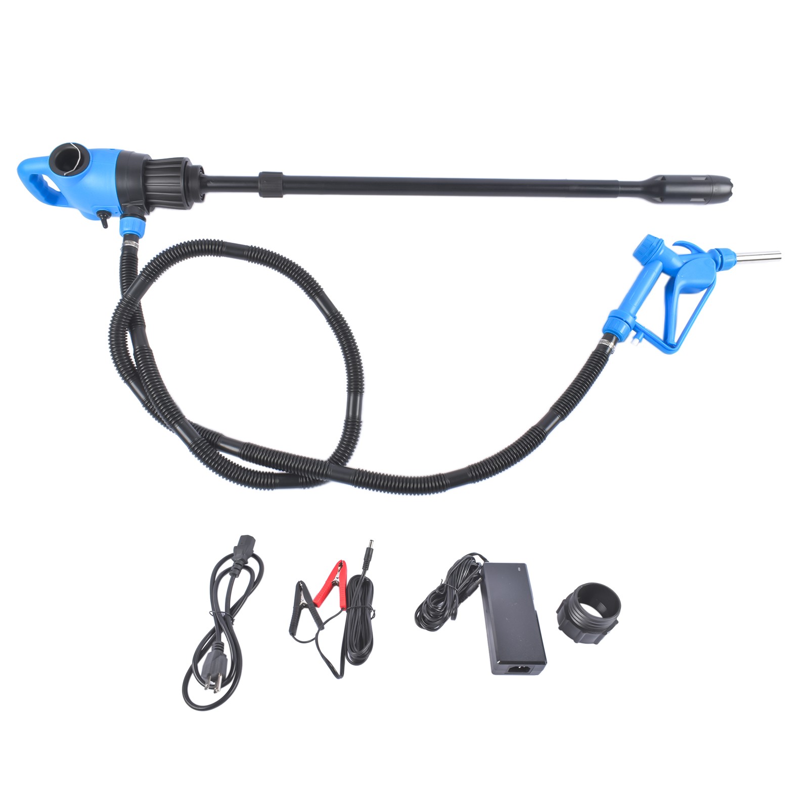 55gallon 120V AC/12VDC Blue Lever Action Barrel Pump for Windshield Washer Fluid