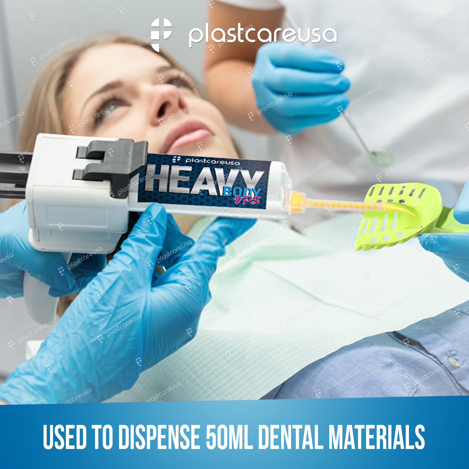 Dental Impression Universal Cartridge Dispenser Delivery Gun 1:1 2:1 House Brand