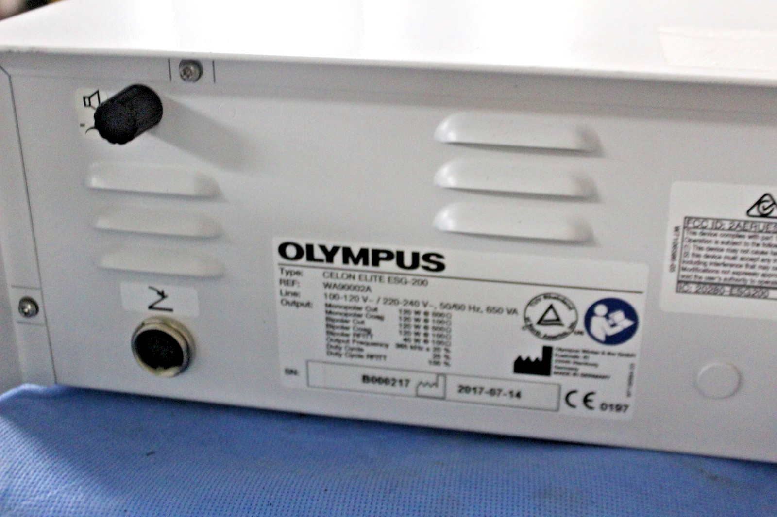 OLYMPUS CELON ELITE ESG-200, REF: WA900002A W/ FOOTSWICHT SYSTEM