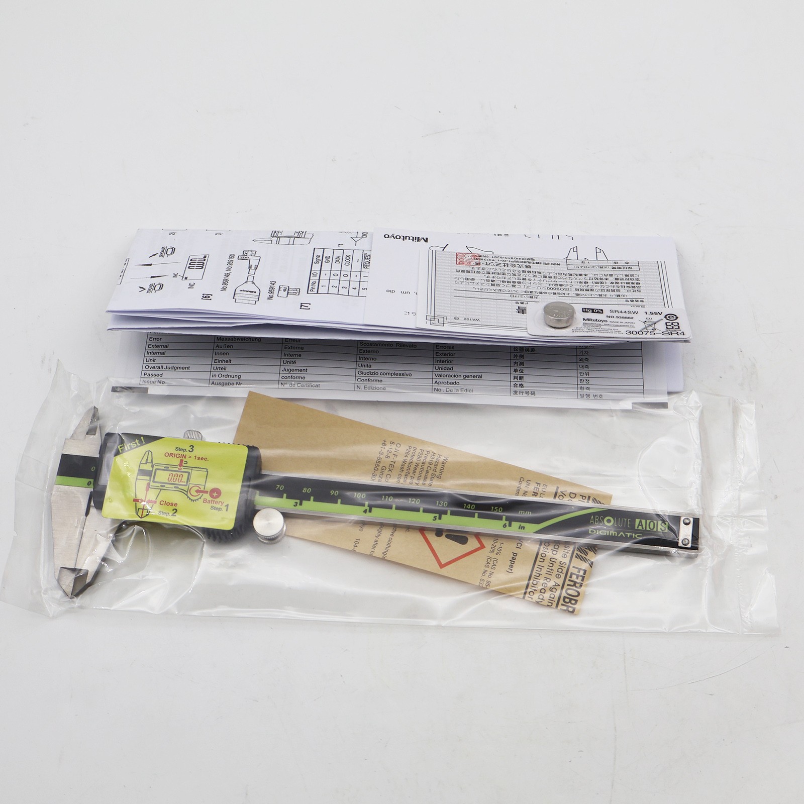 New 500-196-30 For Mitutoyo Digital Caliper | 0-6″ (150mm) | Absolute Encoder US