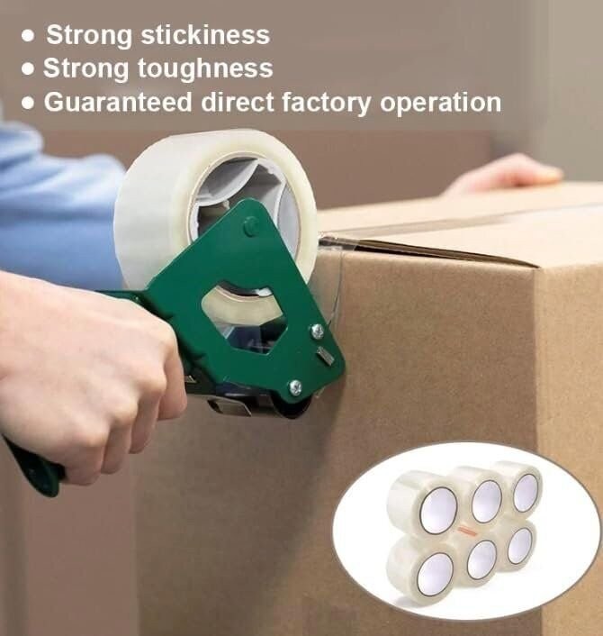 18 Rolls Shipping Packaging Box Packing Sealing Tape 1.6 mil 2″ x 55 Yard 165FT