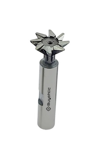 Dovetail Cutter HSS 60° – Double-Edged End Mill for Metal Machining -USA STOCK