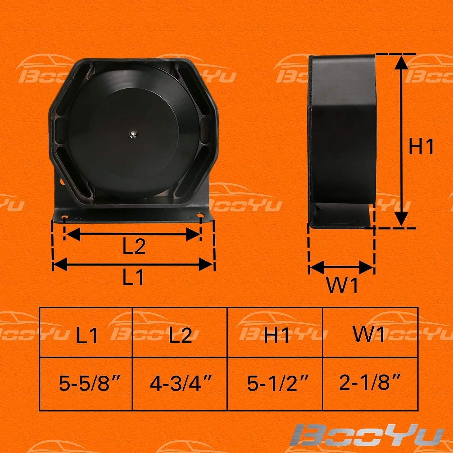 200W Compact High-Performance PA Siren Horn Speaker [Ultra Slim] [8 Ohms] [12…