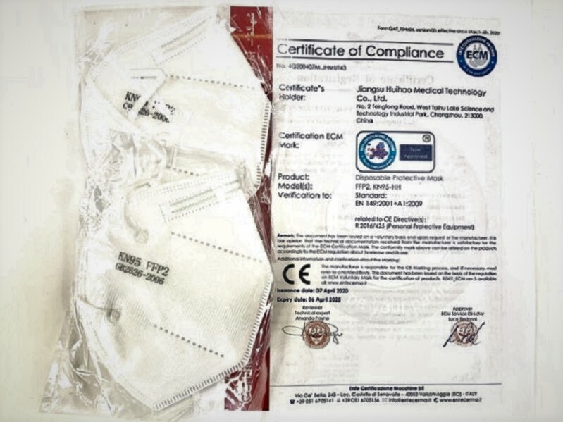 Face Mask Safety Protective 5 Layers Disposable KN95 Face Mask PK of 100