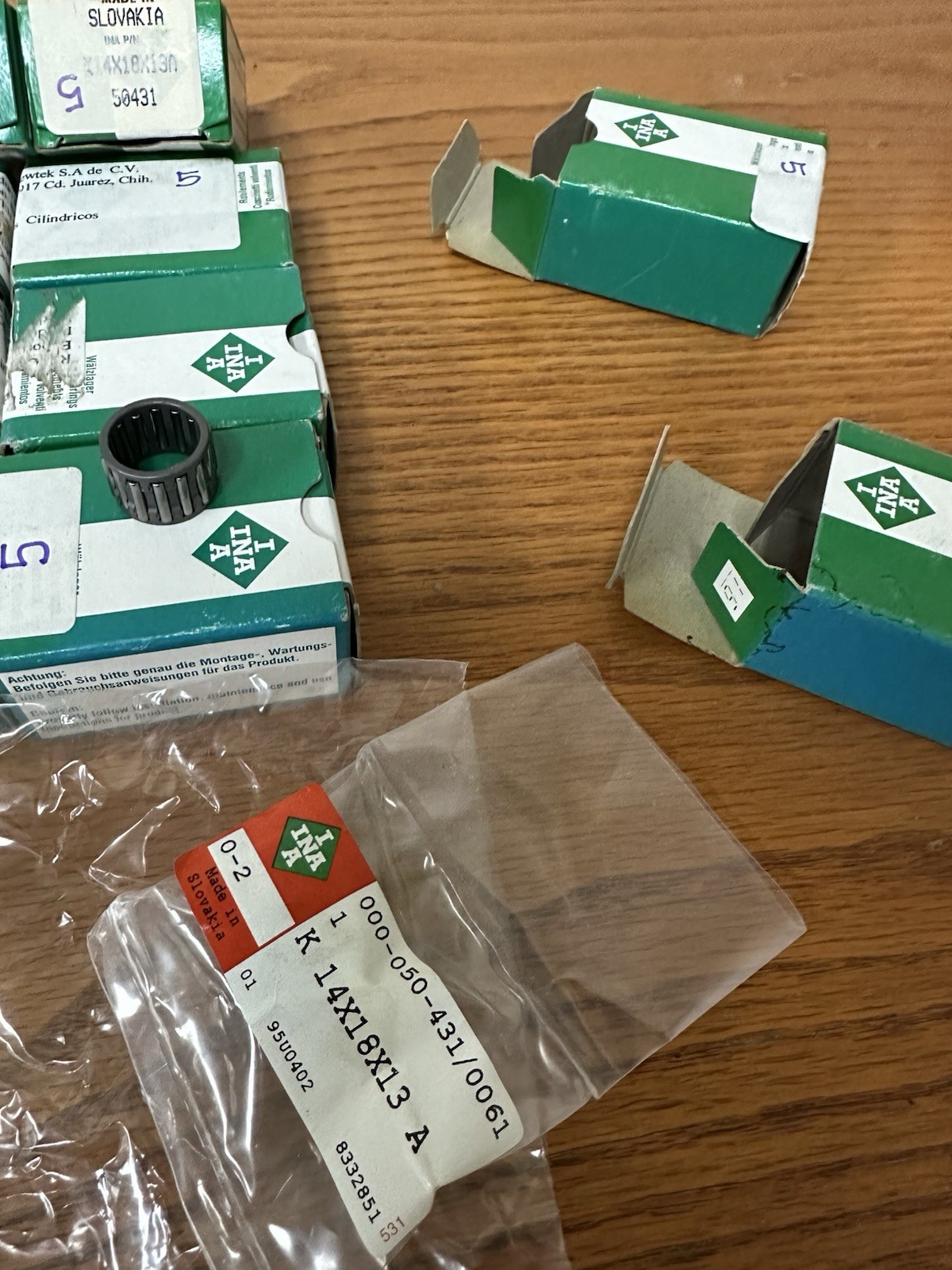 Needle Roller Bearing K14X18X13A Made In Slovakia