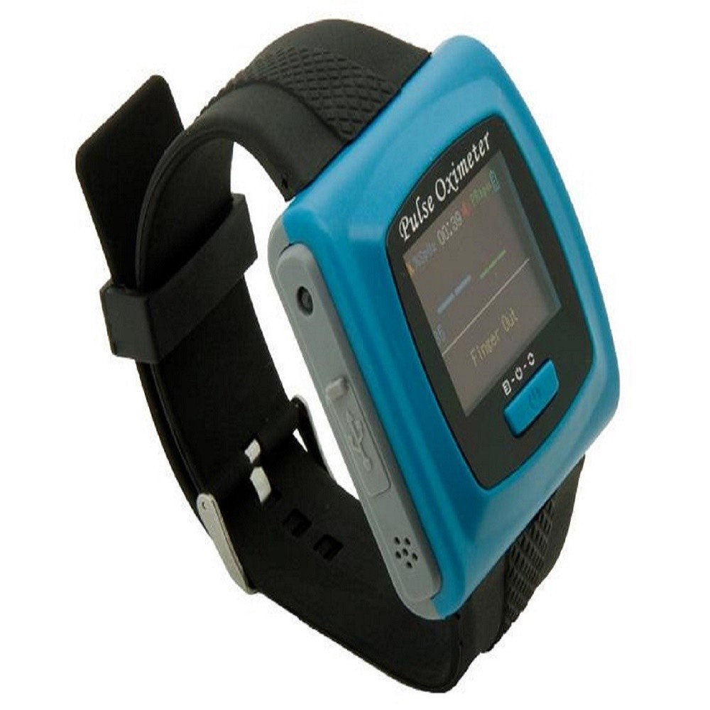 CMS50F Wrist Pulse Oximeter – Oxygen Monitor with Finger Probe