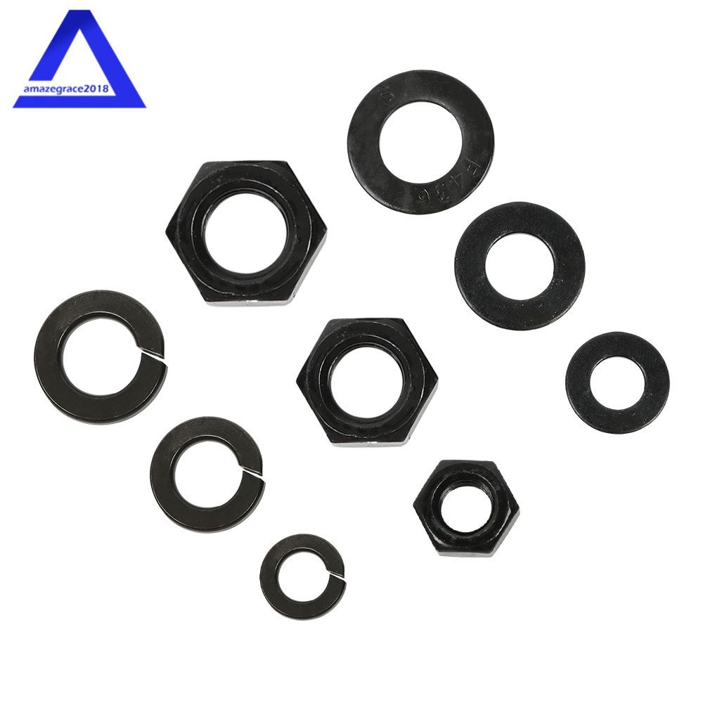272 Pack 3/8″ 1/4″ 5/16″ Bolts Nuts and Washer Assortment Kits Carbon Steel