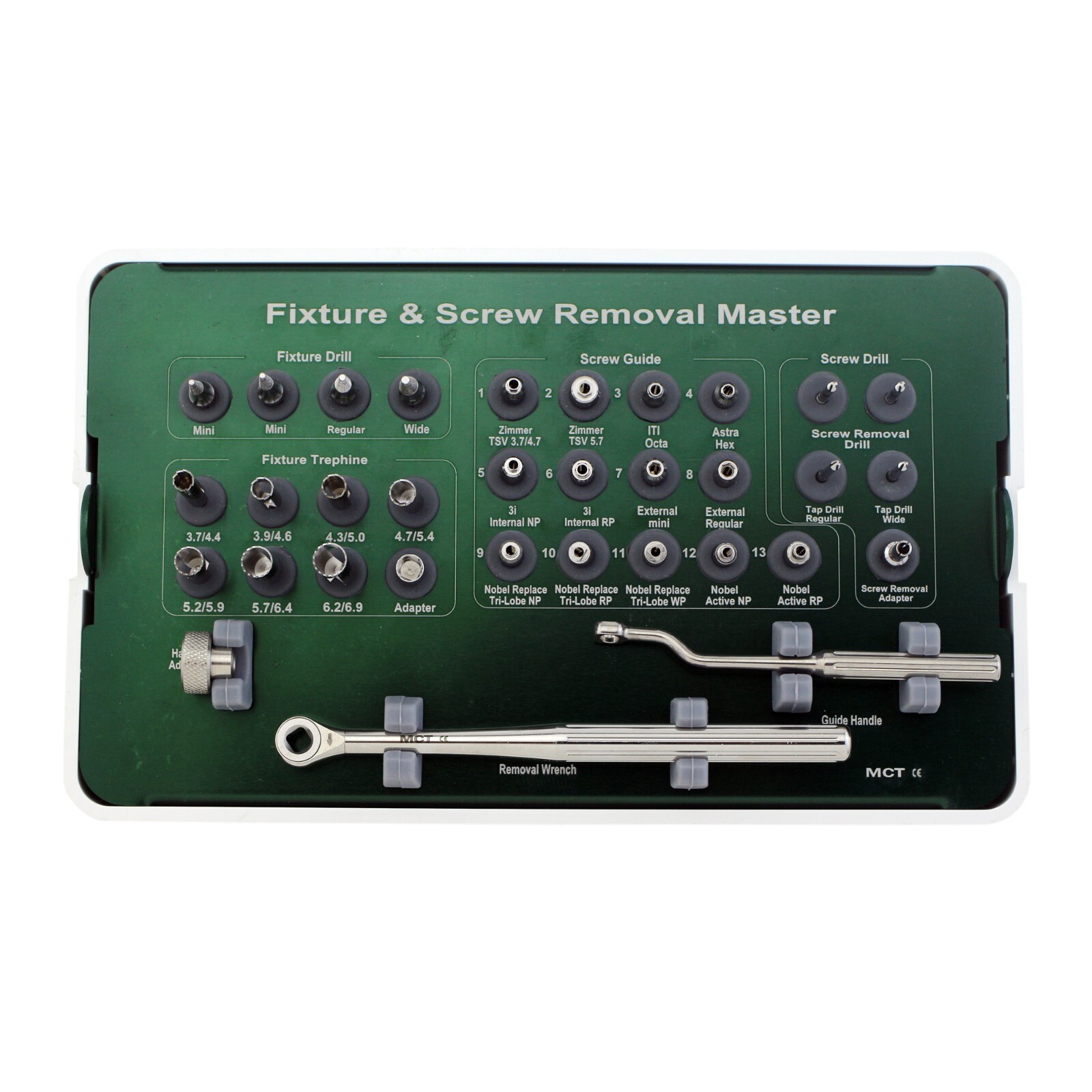 Salvin Implant Rescue Kit MCT FSRK-02 Implant Fixture & Fractured Screw Removal